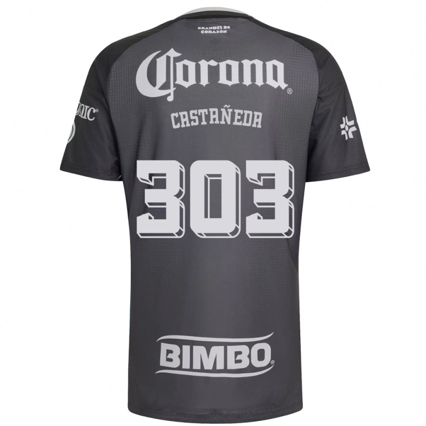 Danxen Dames Luis Castañeda #303 Grijs Wit Zwart Uitshirt Uittenue 2026/27 T-Shirt België