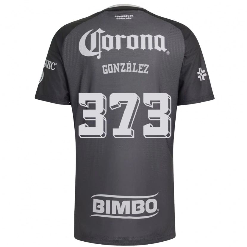 Danxen Dames Jayden González #373 Grijs Wit Zwart Uitshirt Uittenue 2026/27 T-Shirt België