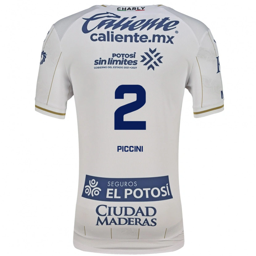 Danxen Dames Cristiano Piccini #2 Wit Blauw Uitshirt Uittenue 2026/27 T-Shirt België