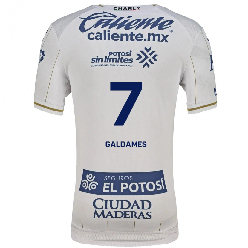 Danxen Dames Benjamín Galdames #7 Wit Blauw Uitshirt Uittenue 2026/27 T-Shirt België