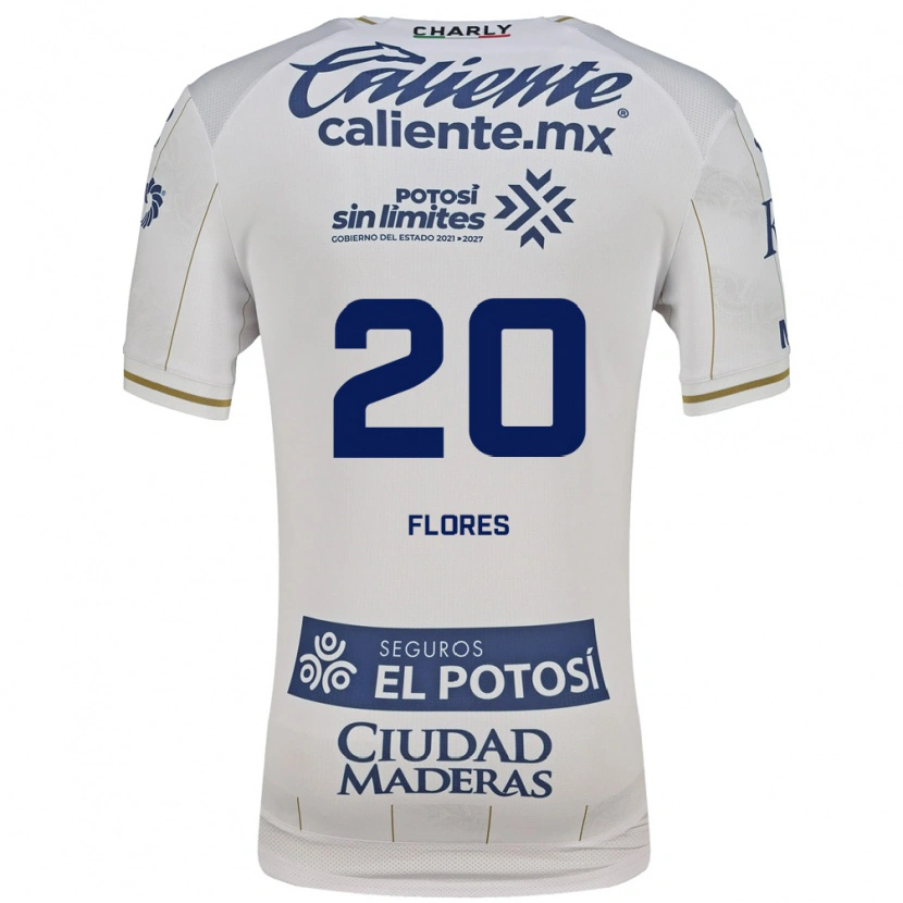 Danxen Dames Leonardo Flores #20 Wit Blauw Uitshirt Uittenue 2026/27 T-Shirt België