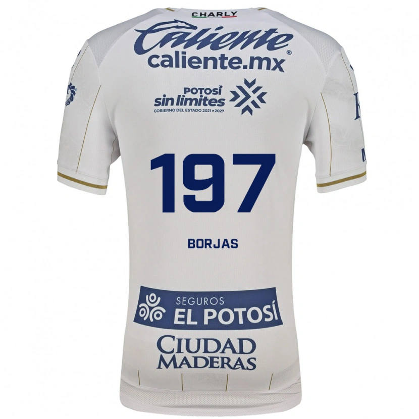 Danxen Dames Jesús Borjas #197 Wit Blauw Uitshirt Uittenue 2026/27 T-Shirt België