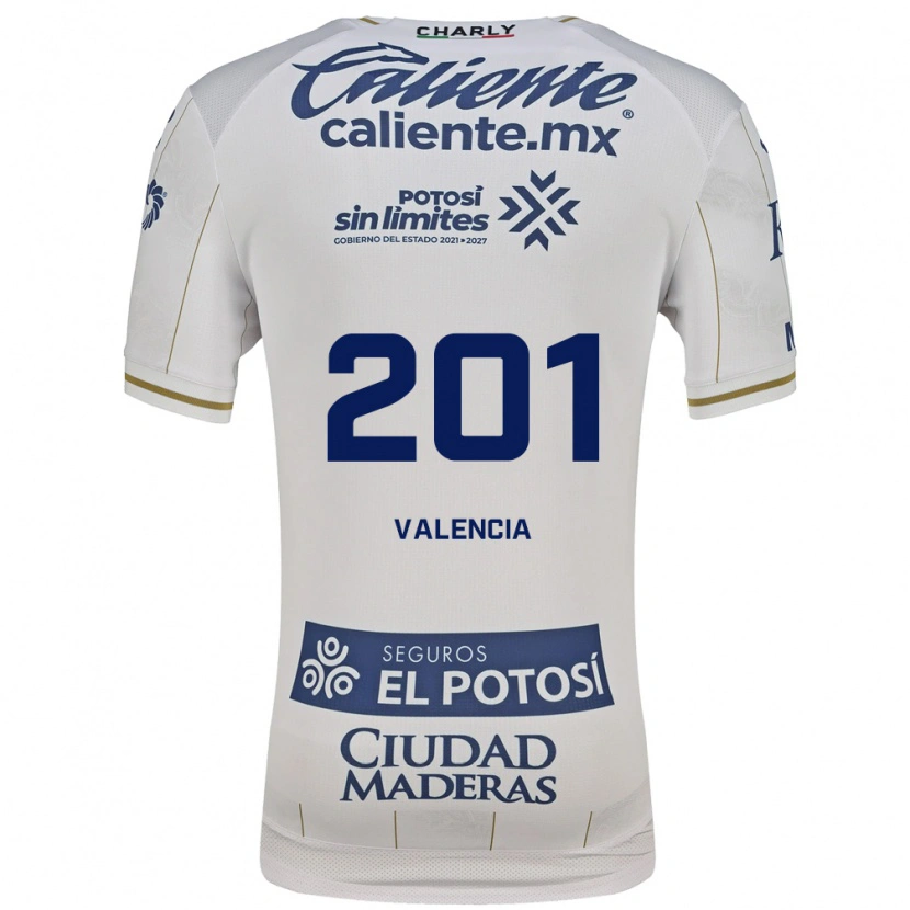 Danxen Dames Cristian Valencia #201 Wit Blauw Uitshirt Uittenue 2026/27 T-Shirt België