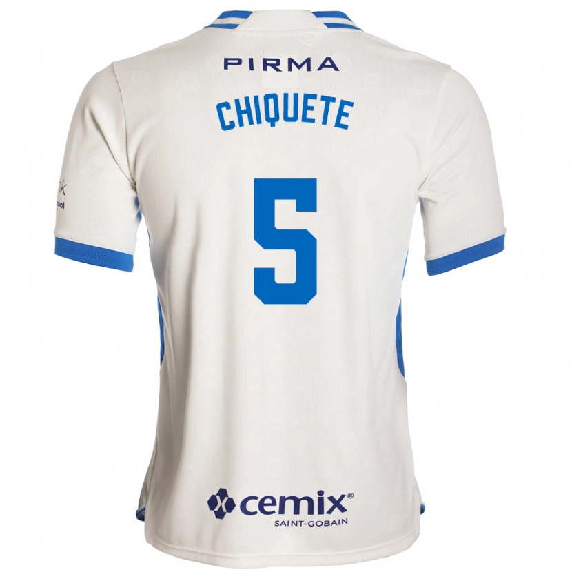 Danxen Dames Jesús Orozco Chiquete #5 Wit Blauw Rood Uitshirt Uittenue 2026/27 T-Shirt België