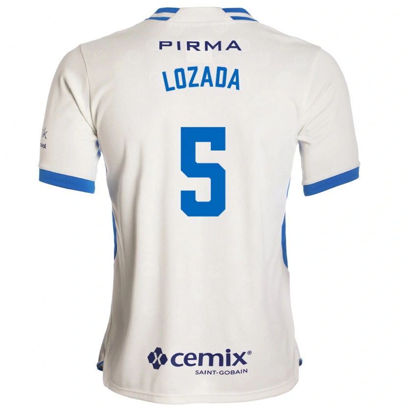 Danxen Dames Ana Lozada #5 Wit Blauw Rood Uitshirt Uittenue 2026/27 T-Shirt België