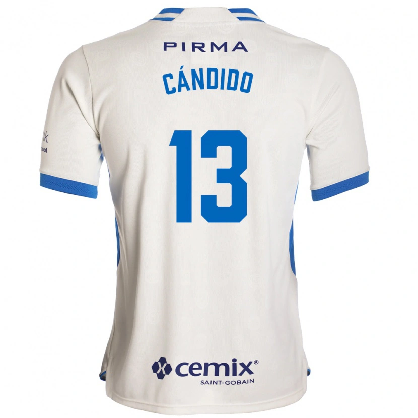Danxen Dames Camilo Cándido #13 Wit Blauw Rood Uitshirt Uittenue 2026/27 T-Shirt België