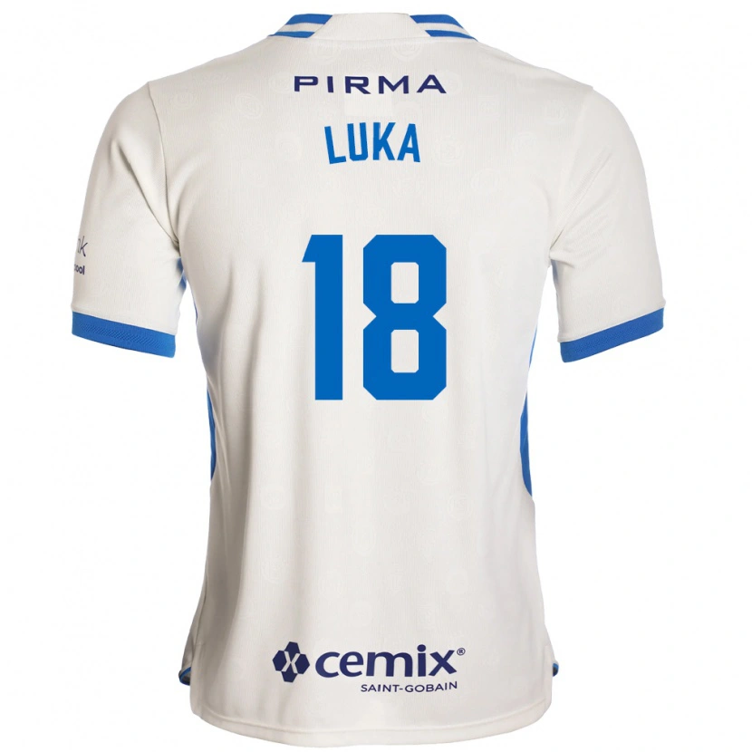 Danxen Dames Luka Romero #18 Wit Blauw Rood Uitshirt Uittenue 2026/27 T-Shirt België