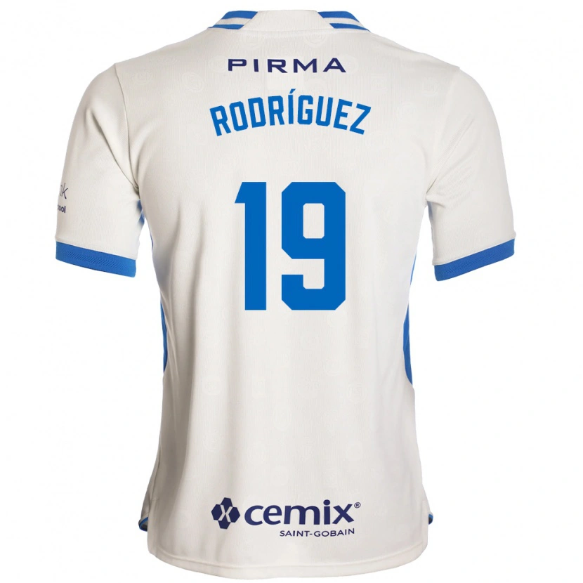 Danxen Dames Carlos Rodríguez #19 Wit Blauw Rood Uitshirt Uittenue 2026/27 T-Shirt België