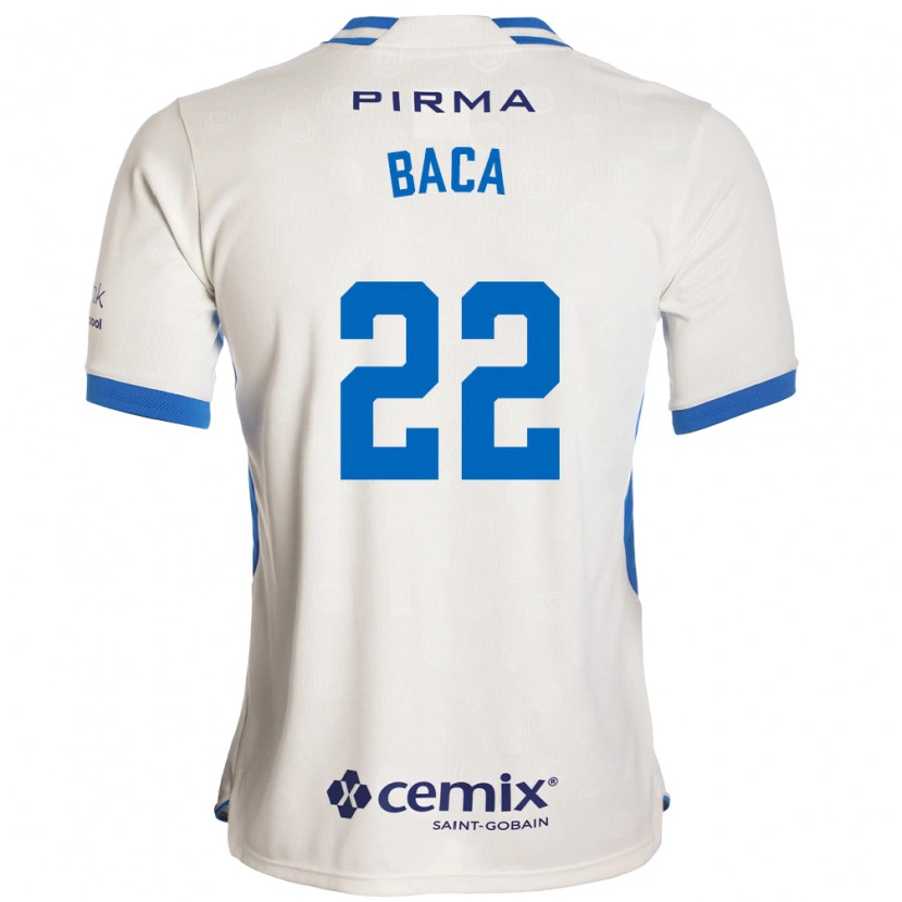 Danxen Dames Rafael Baca #22 Wit Blauw Rood Uitshirt Uittenue 2026/27 T-Shirt België