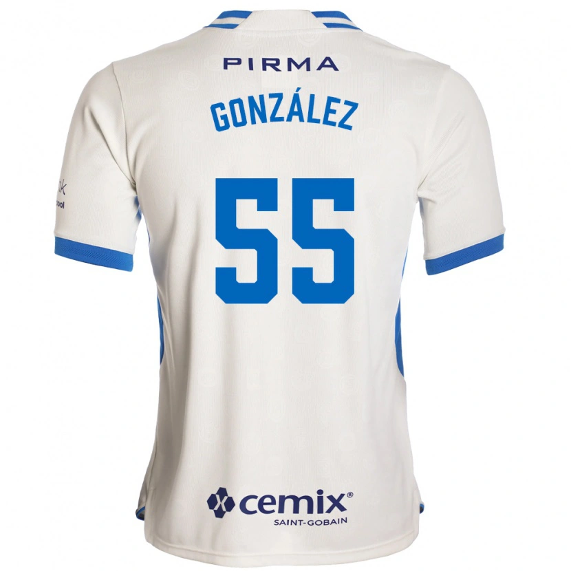 Danxen Dames Rogelio González #55 Wit Blauw Rood Uitshirt Uittenue 2026/27 T-Shirt België