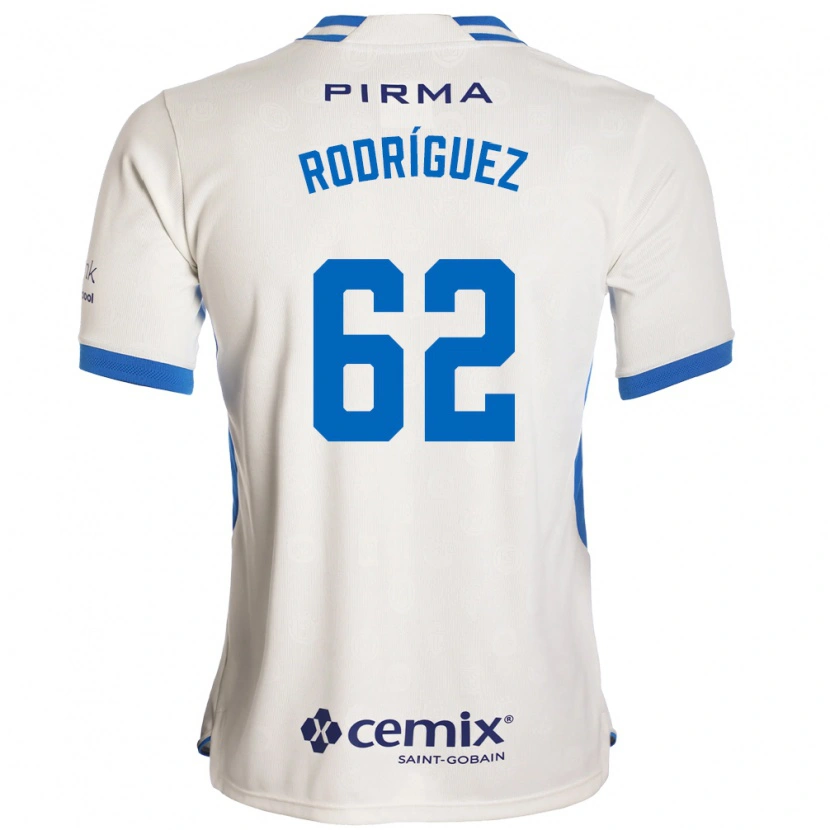 Danxen Dames Emanuel Rodríguez #62 Wit Blauw Rood Uitshirt Uittenue 2026/27 T-Shirt België