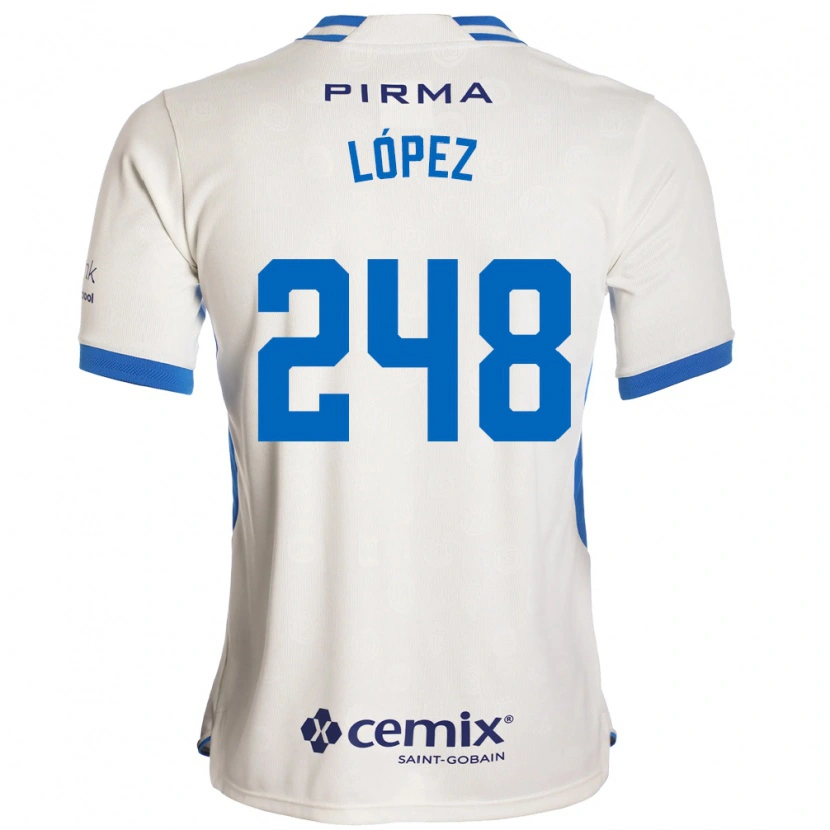 Danxen Dames Ernesto López #248 Wit Blauw Rood Uitshirt Uittenue 2026/27 T-Shirt België