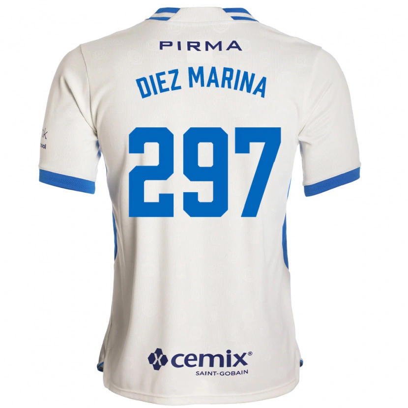 Danxen Dames Edgar Diez Marina #297 Wit Blauw Rood Uitshirt Uittenue 2026/27 T-Shirt België