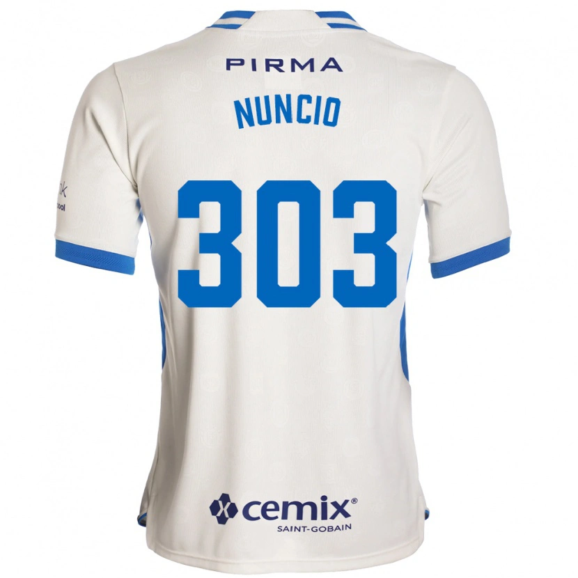 Danxen Dames Carlos Nuncio #303 Wit Blauw Rood Uitshirt Uittenue 2026/27 T-Shirt België