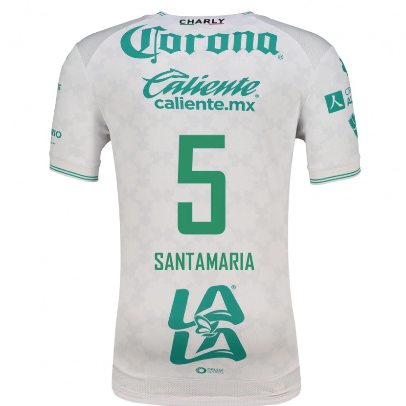 Danxen Dames Anderson Santamaría #5 Lichtgroen Wit Uitshirt Uittenue 2026/27 T-Shirt België