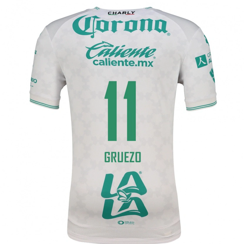 Danxen Dames Carlos Gruezo #11 Lichtgroen Wit Uitshirt Uittenue 2026/27 T-Shirt België