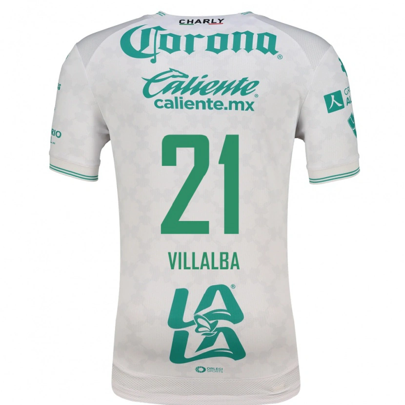 Danxen Dames Fran Villalba #21 Lichtgroen Wit Uitshirt Uittenue 2026/27 T-Shirt België