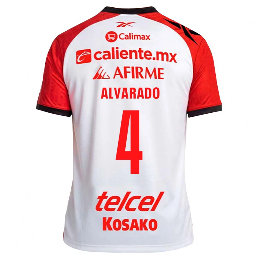 Danxen Dames Mónica Alvarado #4 Wit Zwart Rood Uitshirt Uittenue 2026/27 T-Shirt België