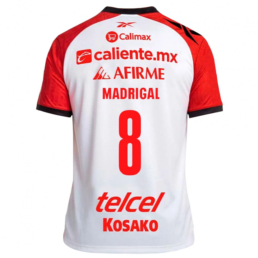 Danxen Dames Fernando Madrigal #8 Wit Zwart Rood Uitshirt Uittenue 2026/27 T-Shirt België