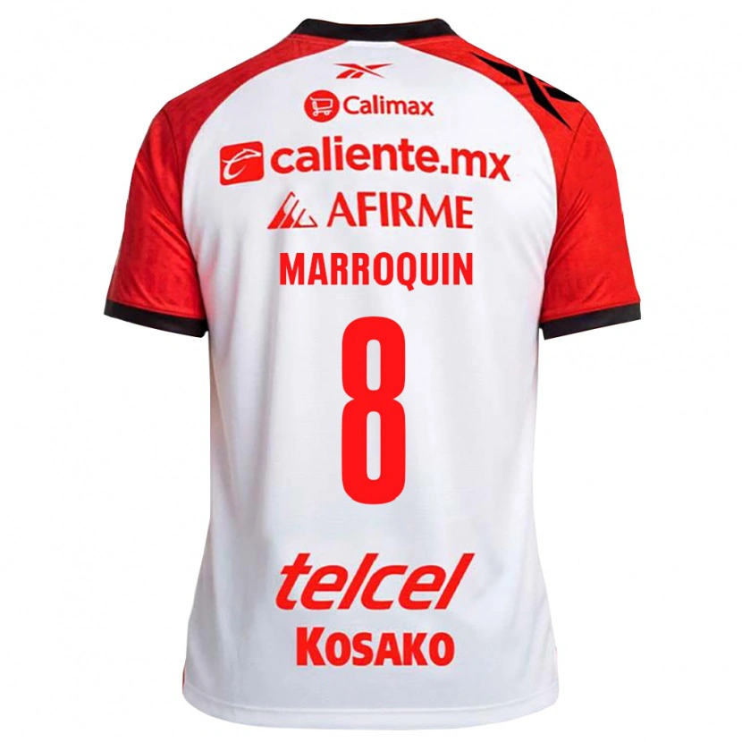 Danxen Dames Ammanda Marroquin #8 Wit Zwart Rood Uitshirt Uittenue 2026/27 T-Shirt België