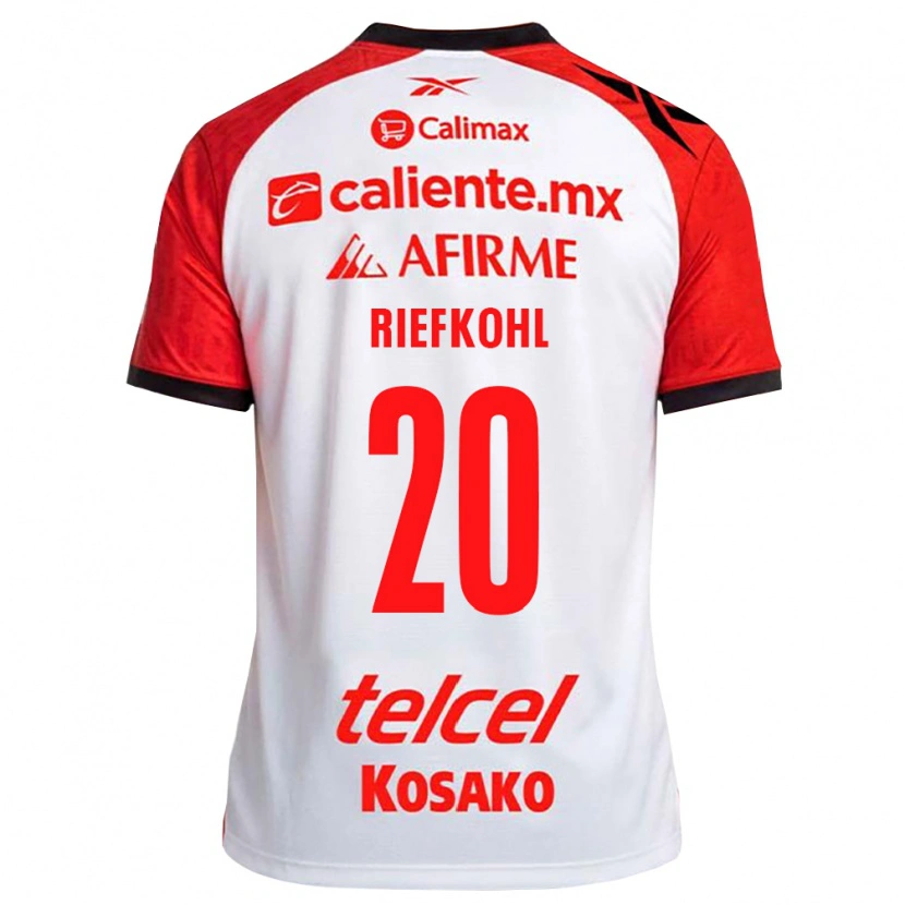 Danxen Dames Luciana Riefkohl #20 Wit Zwart Rood Uitshirt Uittenue 2026/27 T-Shirt België