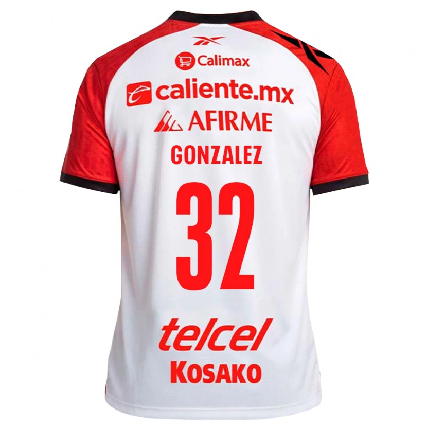 Danxen Dames Carlos Gonzalez #32 Wit Zwart Rood Uitshirt Uittenue 2026/27 T-Shirt België