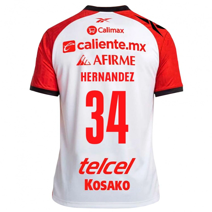 Danxen Dames Kimberly Hernandez #34 Wit Zwart Rood Uitshirt Uittenue 2026/27 T-Shirt België