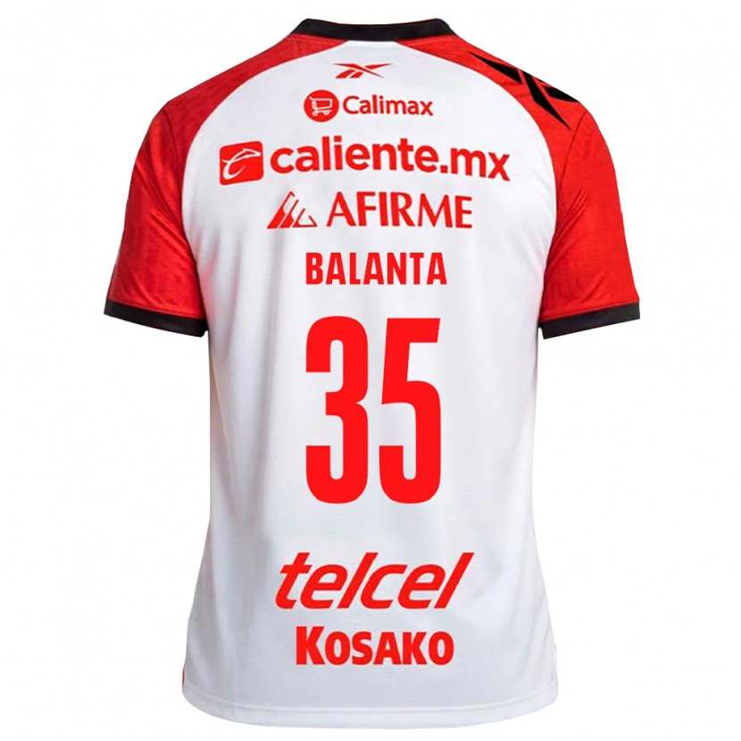 Danxen Dames Kevin Balanta #35 Wit Zwart Rood Uitshirt Uittenue 2026/27 T-Shirt België