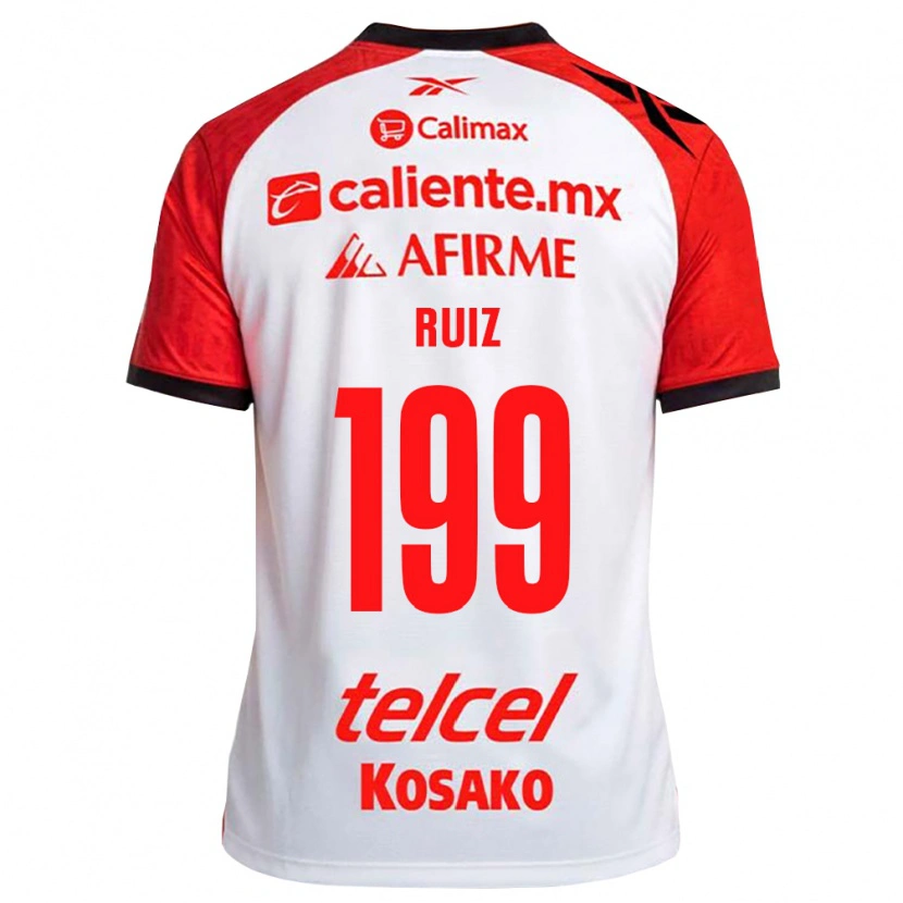 Danxen Dames Emilio Ruiz #199 Wit Zwart Rood Uitshirt Uittenue 2026/27 T-Shirt België