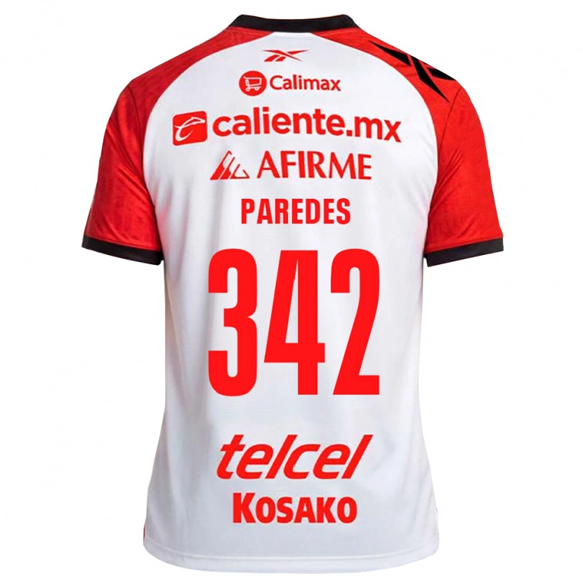 Danxen Dames Santiago Paredes #342 Wit Zwart Rood Uitshirt Uittenue 2026/27 T-Shirt België