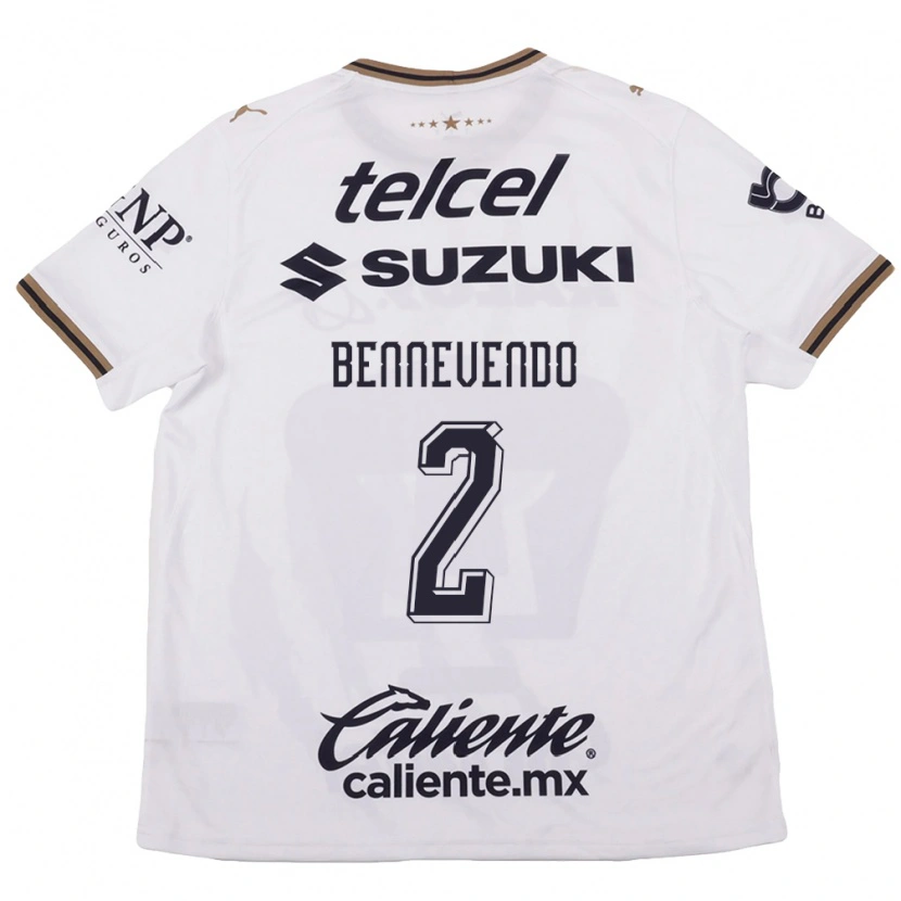 Danxen Dames Pablo Bennevendo #2 Wit Zwart Bruin Uitshirt Uittenue 2026/27 T-Shirt België
