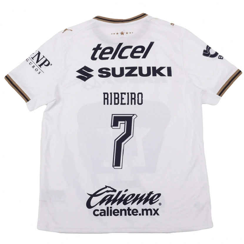 Danxen Dames Stephanie Ribeiro #7 Wit Zwart Bruin Uitshirt Uittenue 2026/27 T-Shirt België
