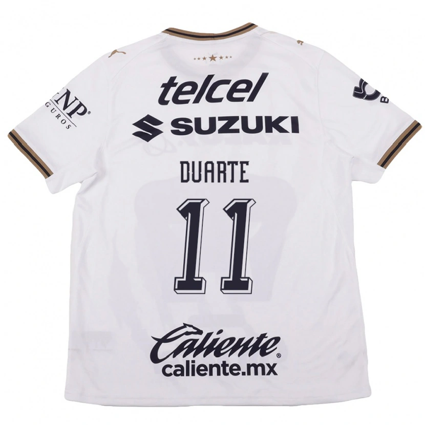 Danxen Dames Luz Duarte #11 Wit Zwart Bruin Uitshirt Uittenue 2026/27 T-Shirt België