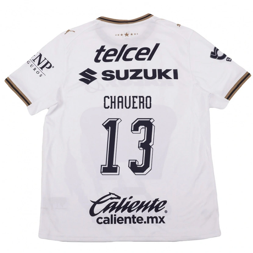 Danxen Dames Paola Chavero #13 Wit Zwart Bruin Uitshirt Uittenue 2026/27 T-Shirt België