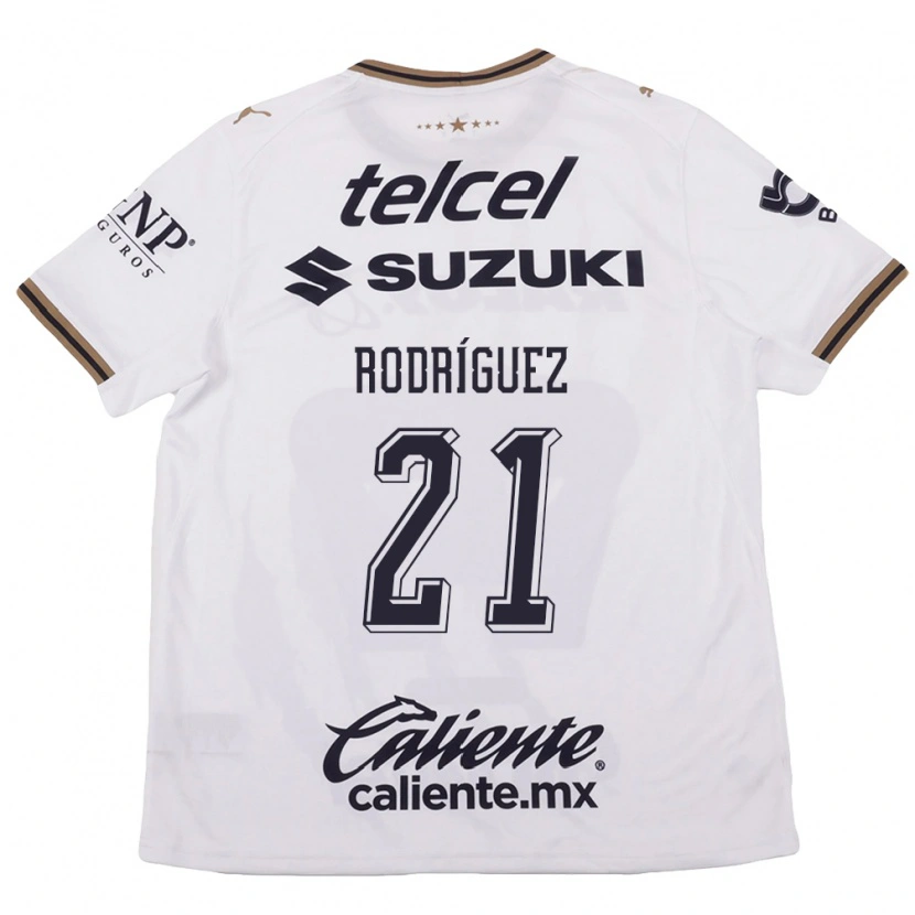 Danxen Dames Michell Rodriguez #21 Wit Zwart Bruin Uitshirt Uittenue 2026/27 T-Shirt België