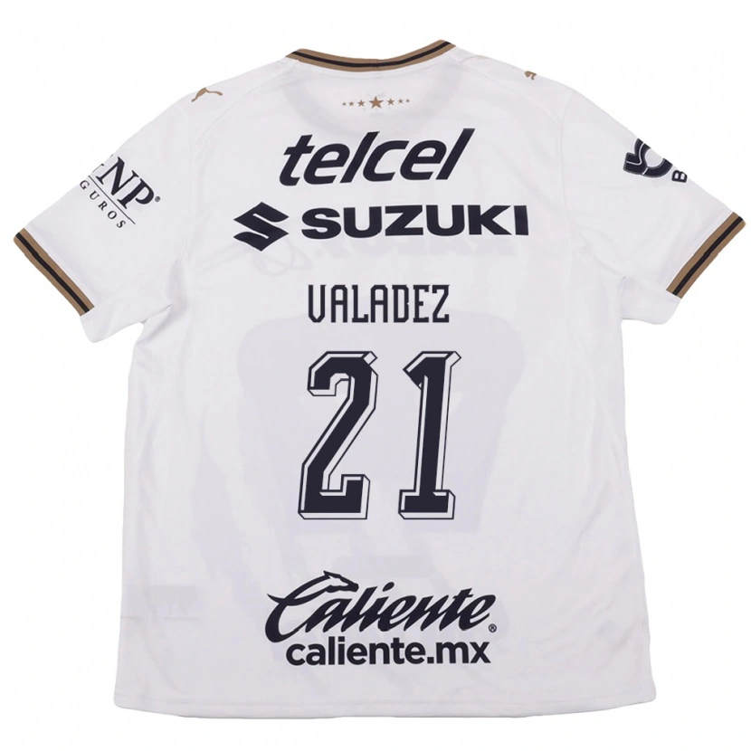 Danxen Dames Natalia Macias Valadez #21 Wit Zwart Bruin Uitshirt Uittenue 2026/27 T-Shirt België