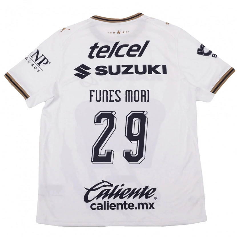 Danxen Dames Rogelio Funes Mori #29 Wit Zwart Bruin Uitshirt Uittenue 2026/27 T-Shirt België