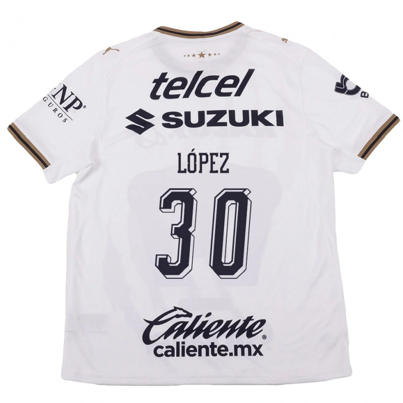 Danxen Dames Santiago López #30 Wit Zwart Bruin Uitshirt Uittenue 2026/27 T-Shirt België