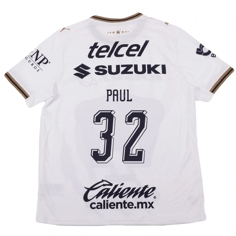 Danxen Dames Miguel Paul #32 Wit Zwart Bruin Uitshirt Uittenue 2026/27 T-Shirt België