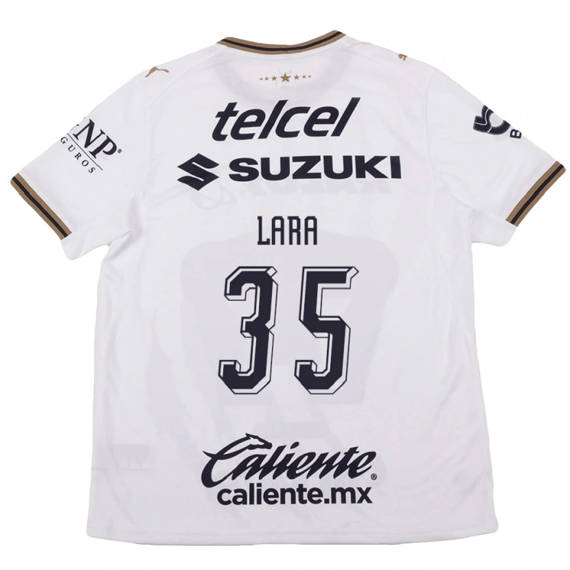 Danxen Dames Pablo Lara #35 Wit Zwart Bruin Uitshirt Uittenue 2026/27 T-Shirt België