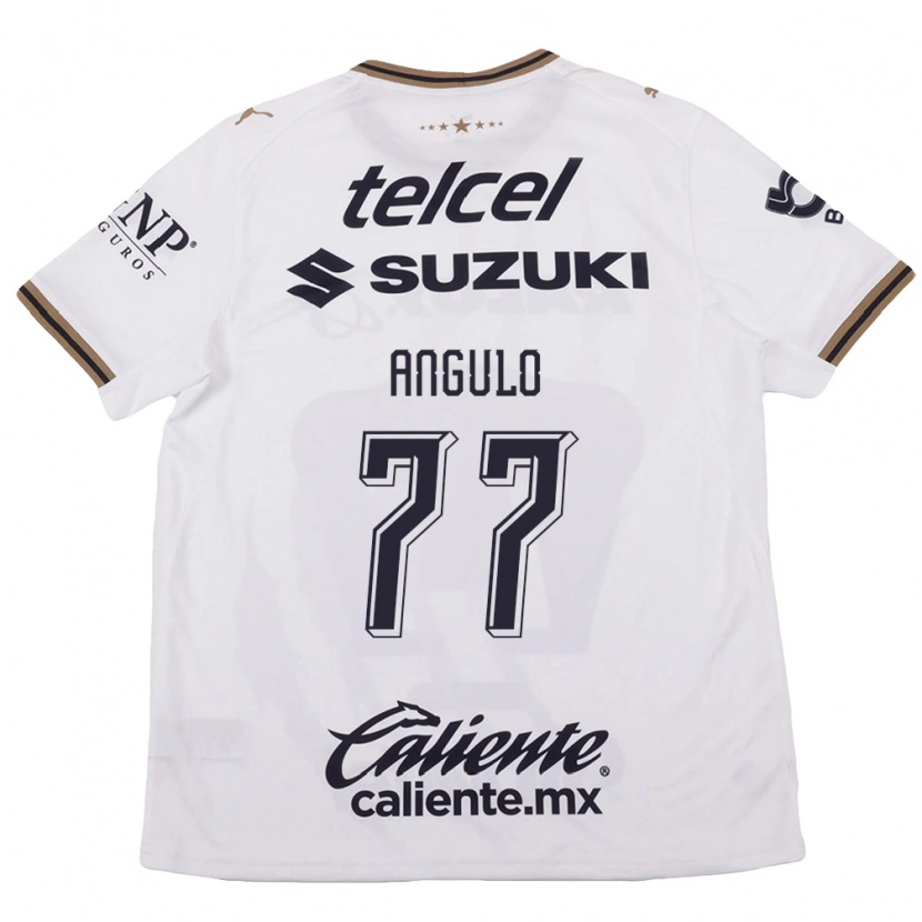 Danxen Dames Álvaro Angulo #77 Wit Zwart Bruin Uitshirt Uittenue 2026/27 T-Shirt België
