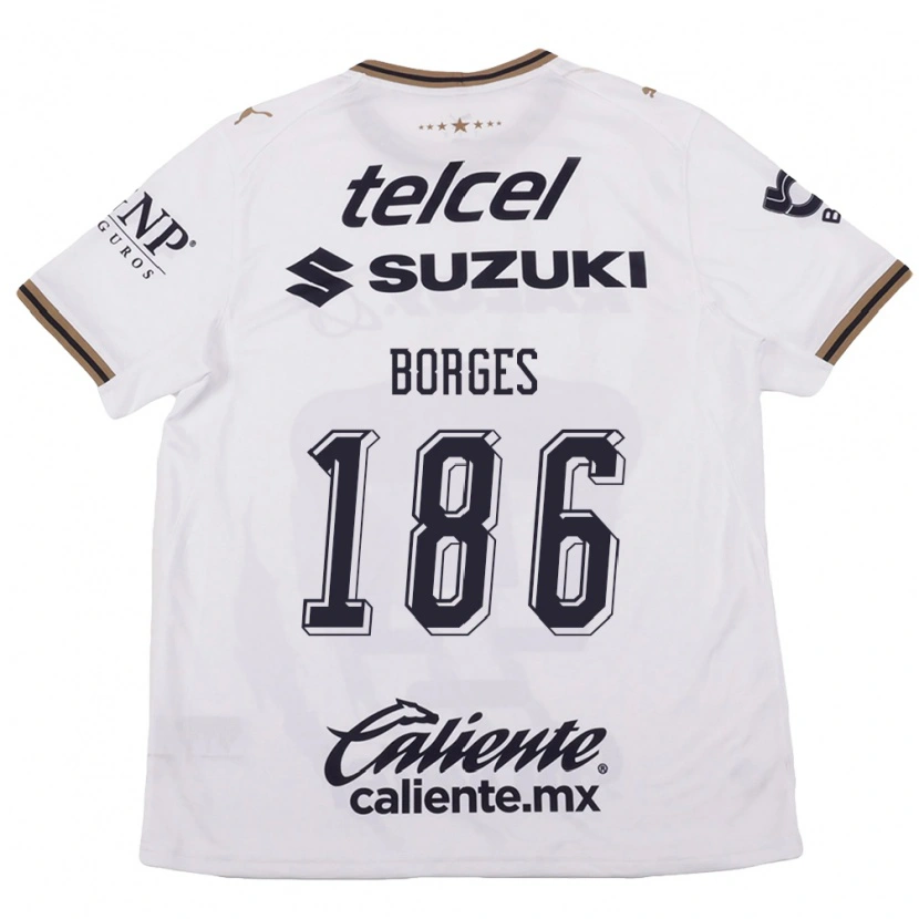 Danxen Dames Kevin Borges #186 Wit Zwart Bruin Uitshirt Uittenue 2026/27 T-Shirt België
