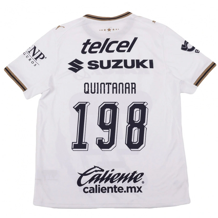 Danxen Dames Edgar Quintanar #198 Wit Zwart Bruin Uitshirt Uittenue 2026/27 T-Shirt België