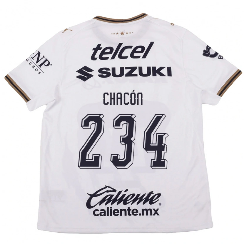 Danxen Dames Nicolás Chacón #234 Wit Zwart Bruin Uitshirt Uittenue 2026/27 T-Shirt België