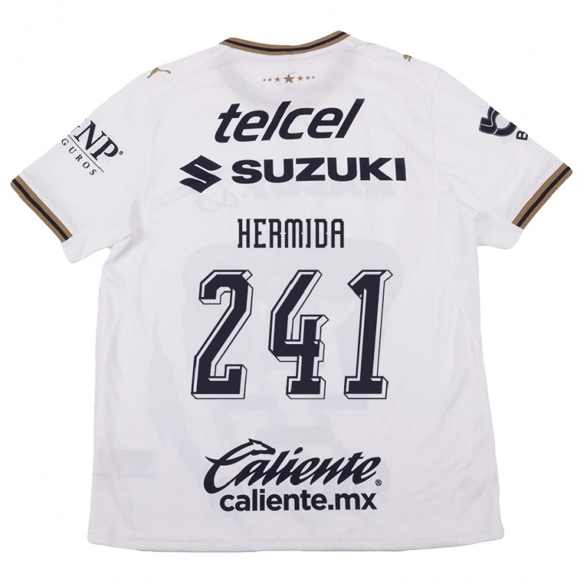 Danxen Dames Emiliano Hermida #241 Wit Zwart Bruin Uitshirt Uittenue 2026/27 T-Shirt België