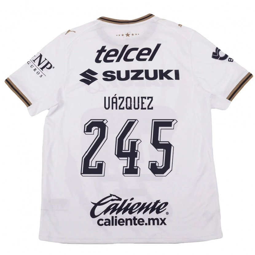 Danxen Dames Austin Vázquez #245 Wit Zwart Bruin Uitshirt Uittenue 2026/27 T-Shirt België