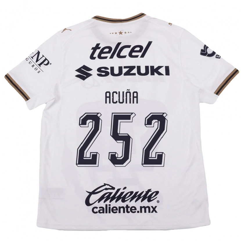 Danxen Dames José Acuña #252 Wit Zwart Bruin Uitshirt Uittenue 2026/27 T-Shirt België