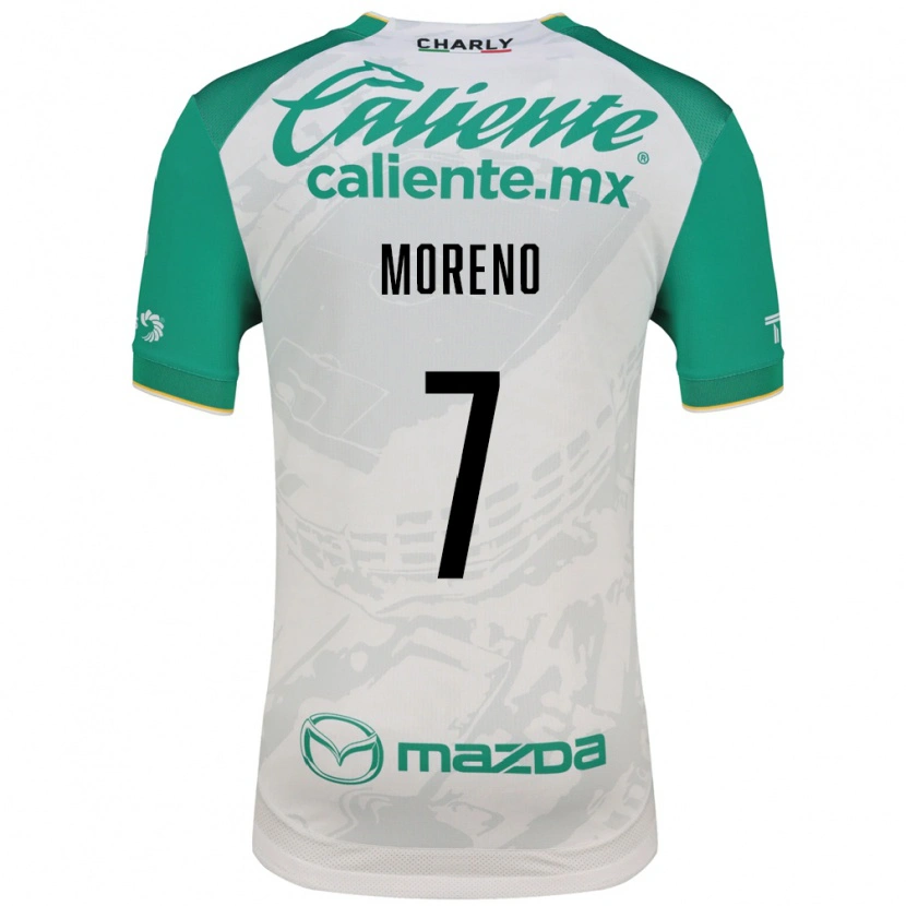 Danxen Dames Iván Moreno #7 Lichtgroen Wit Uitshirt Uittenue 2026/27 T-Shirt België