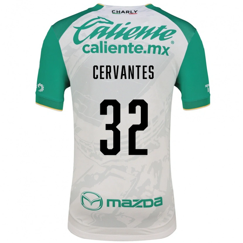 Danxen Dames Luis Cervantes #32 Lichtgroen Wit Uitshirt Uittenue 2026/27 T-Shirt België