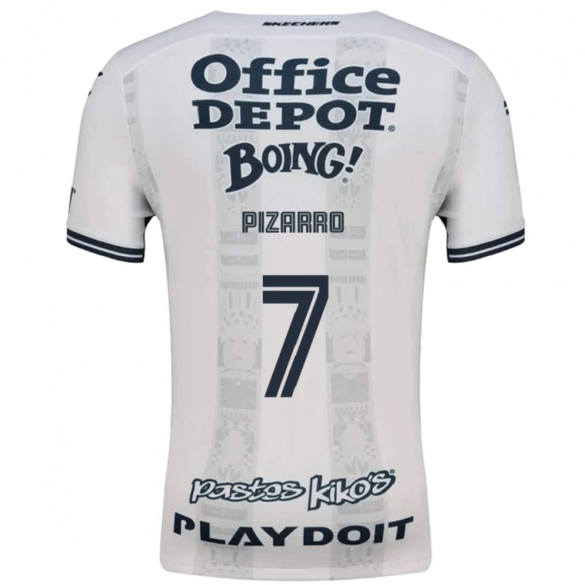 Danxen Dames Rodolfo Pizarro #7 Rood Wit Zwart Uitshirt Uittenue 2026/27 T-Shirt België